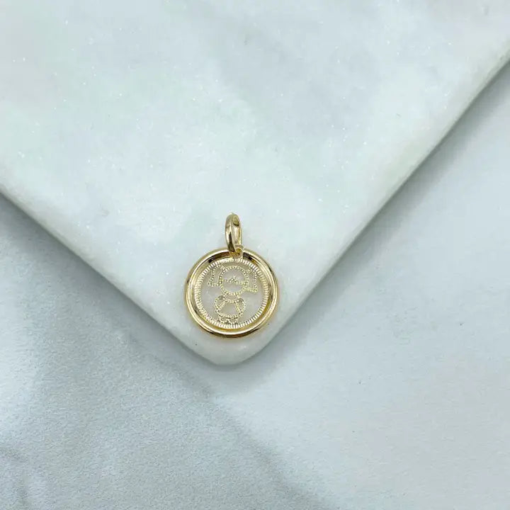 Circle Cutout Charms Pendants