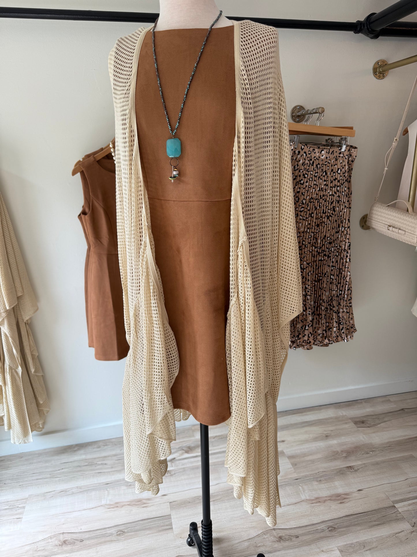 Open Front Crochet Cardigan