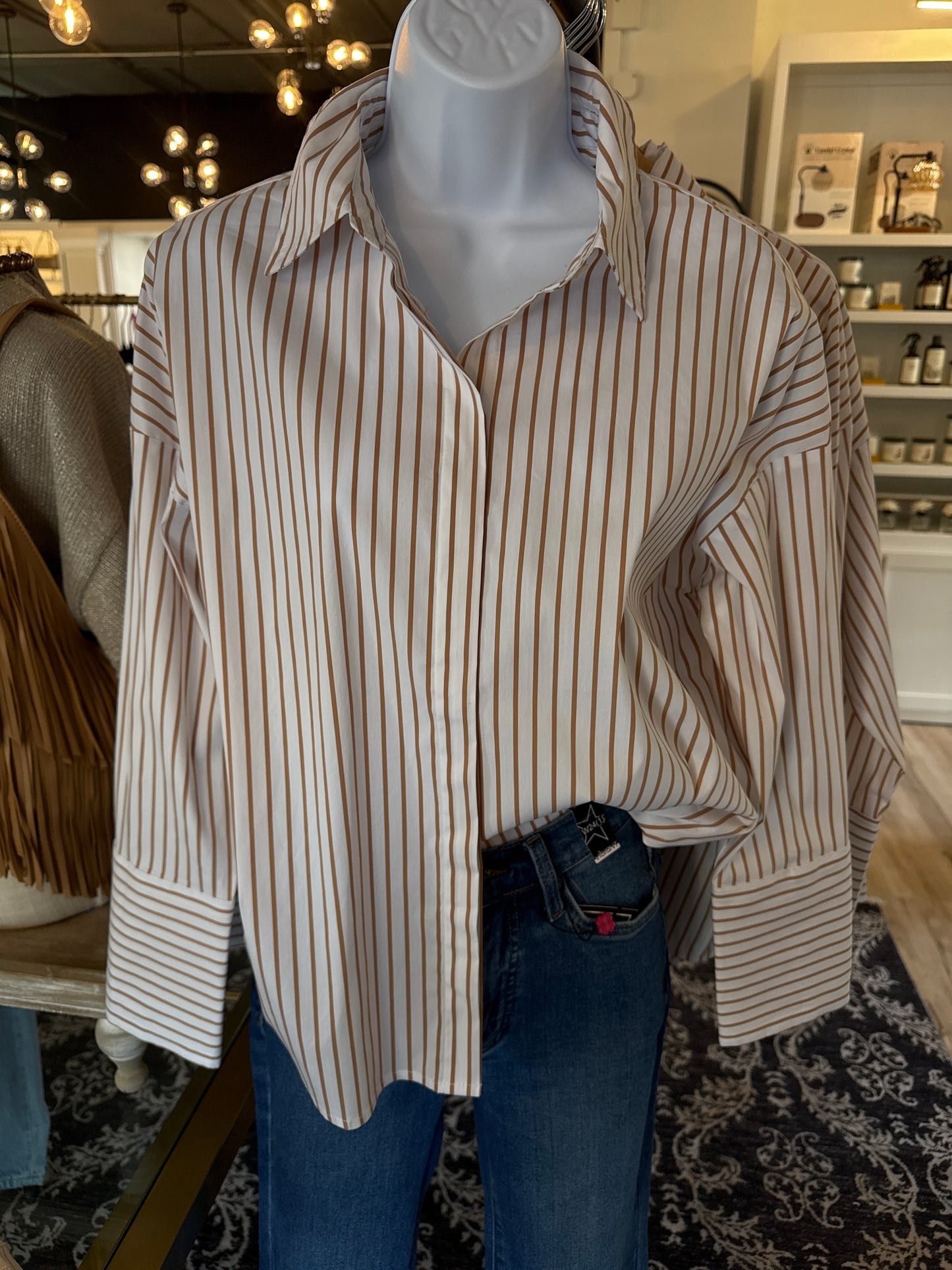 Striped Button Down Shirt