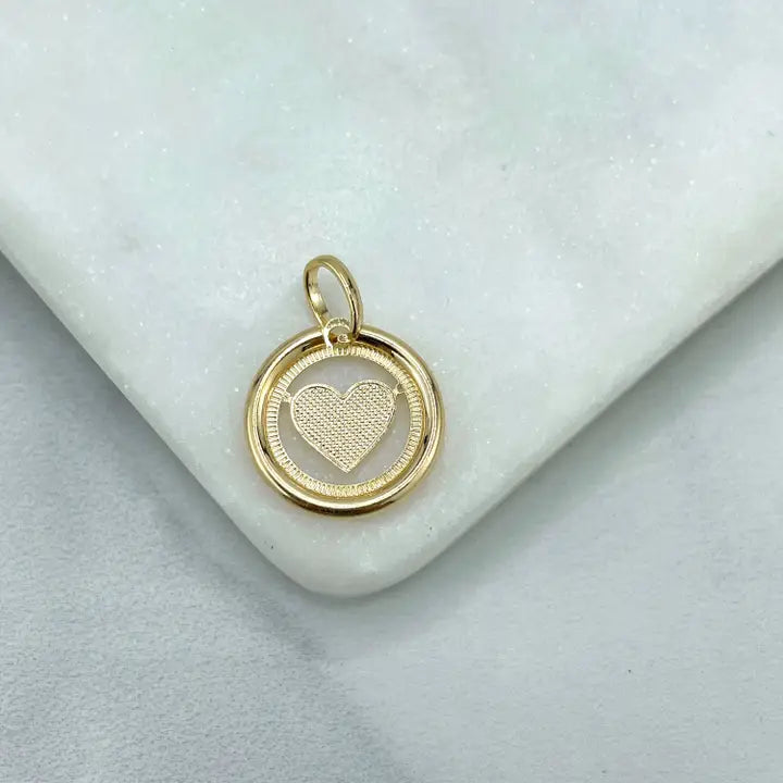 Circle Cutout Charms Pendants
