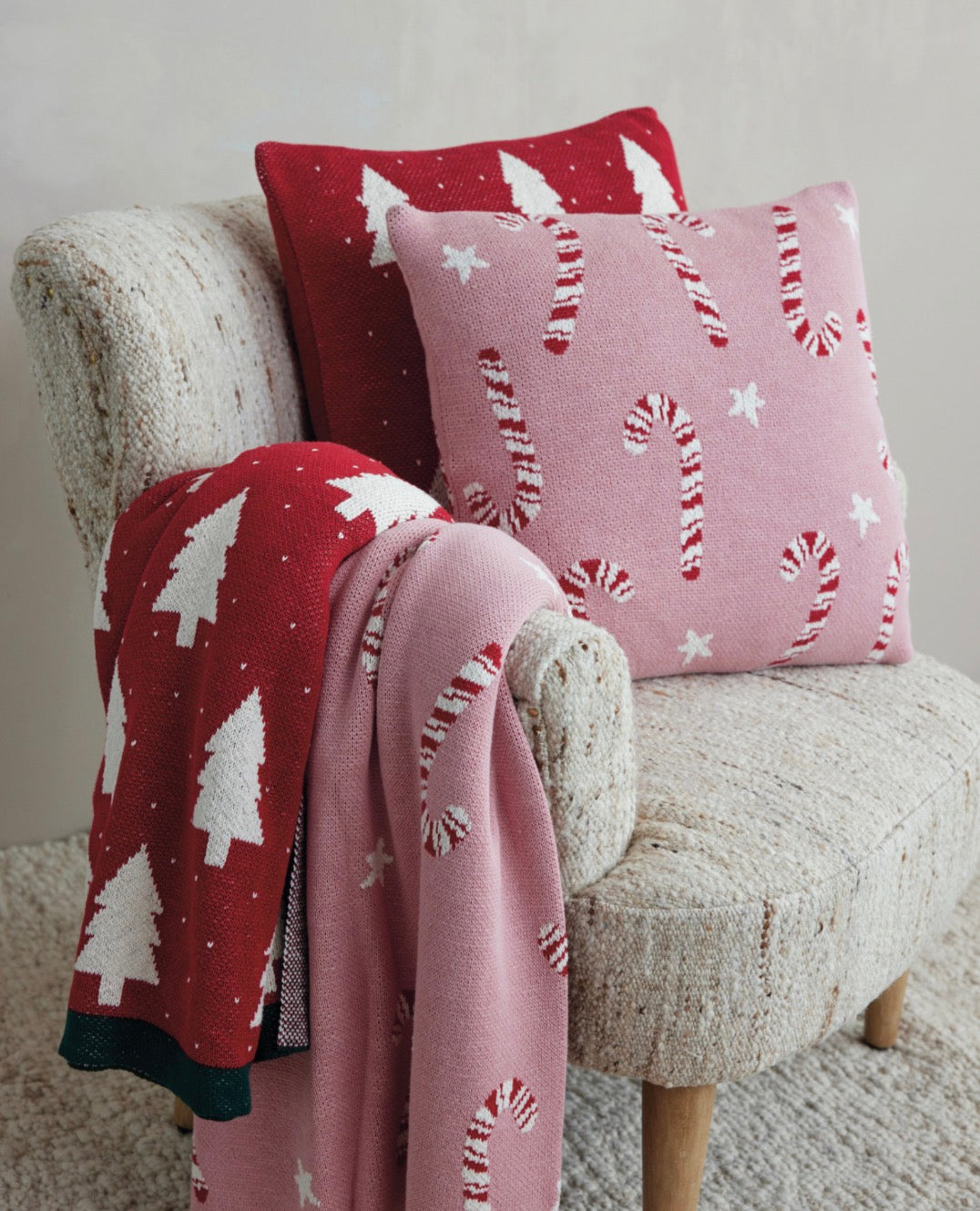 Cotton Knit Throw