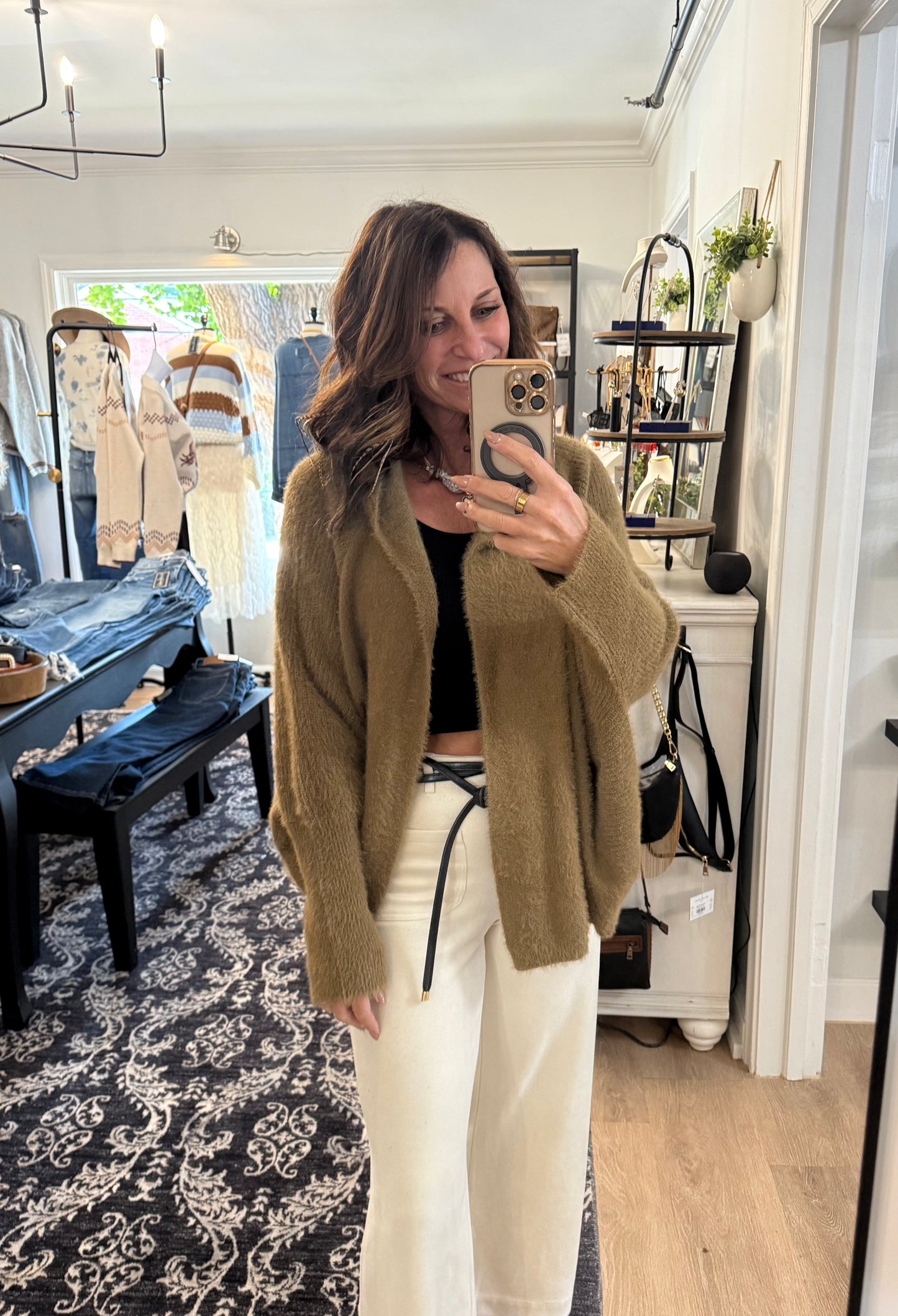 Lena Fuzzy Cardigan