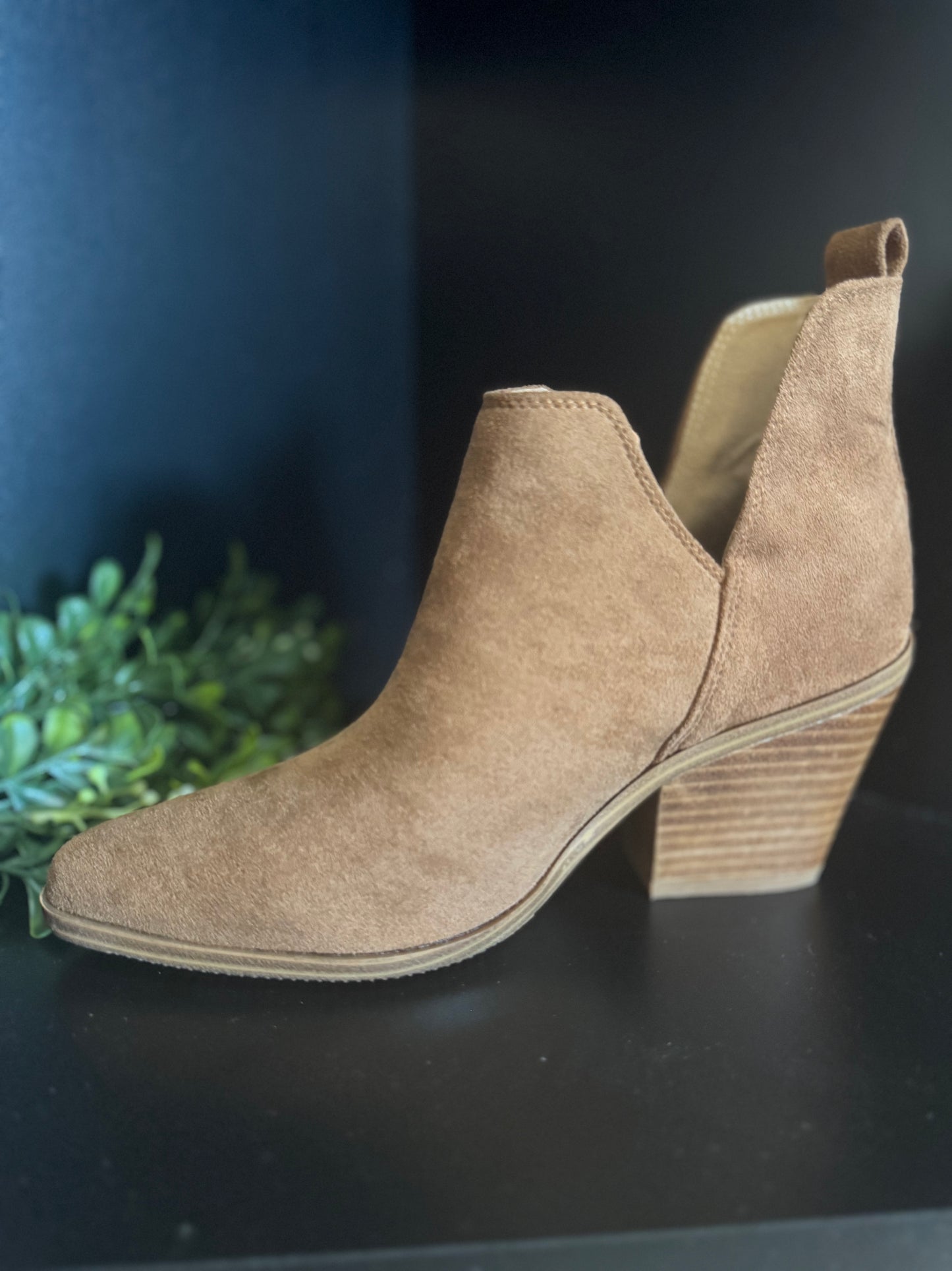 Sassy Pants Tobacco Faux Suede by Corkys