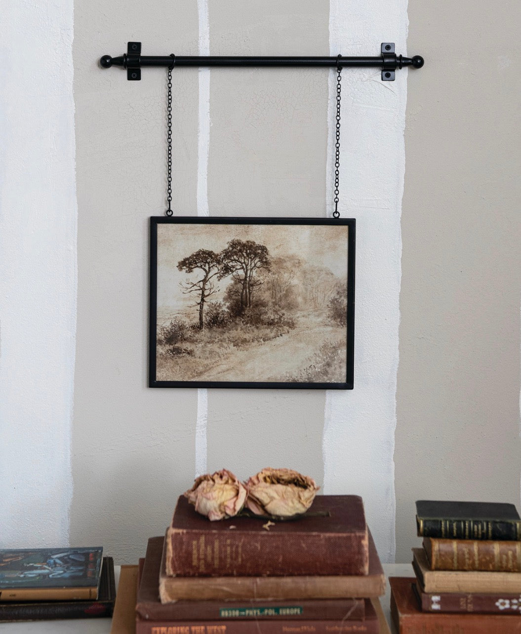 Hanging Metal Framed Glass Photo