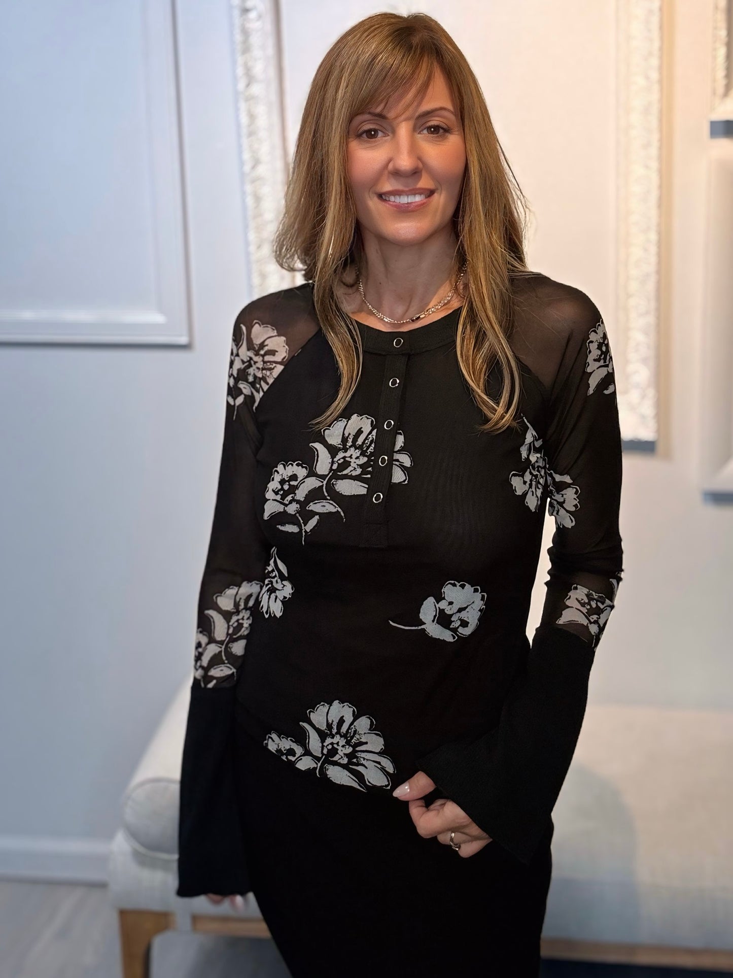 Eleanora Floral Mesh