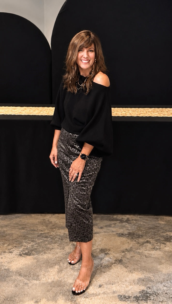 Bateau Neck Dolman Sleeve Pullover