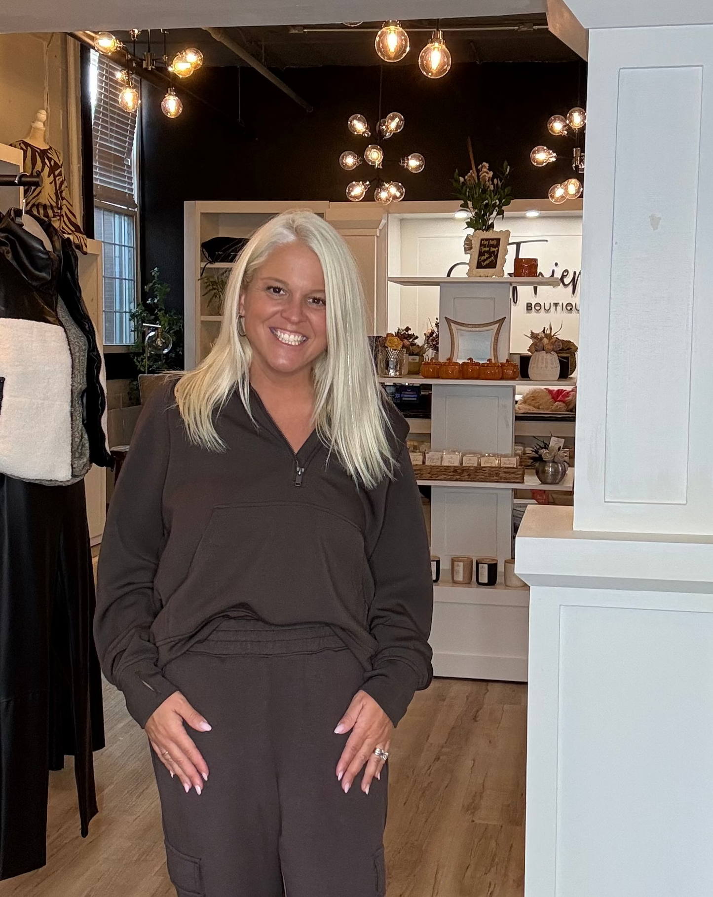 Modal Scuba Quarter Zip Funnel Neck Pullover