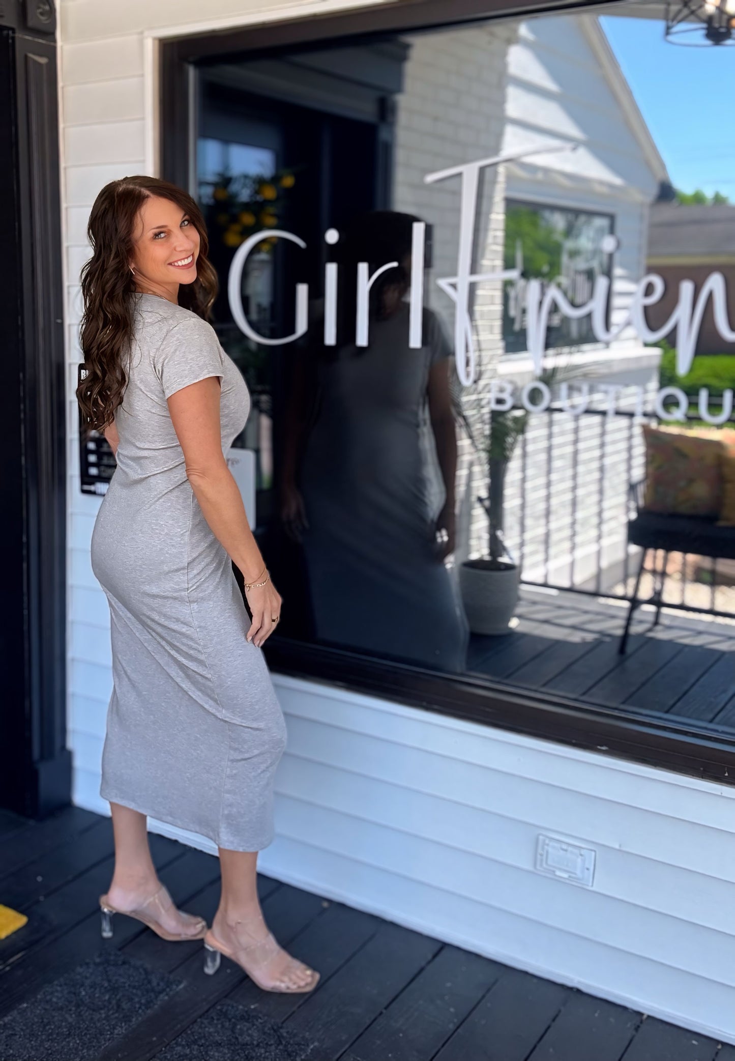 Chesy Slim Midi Dress