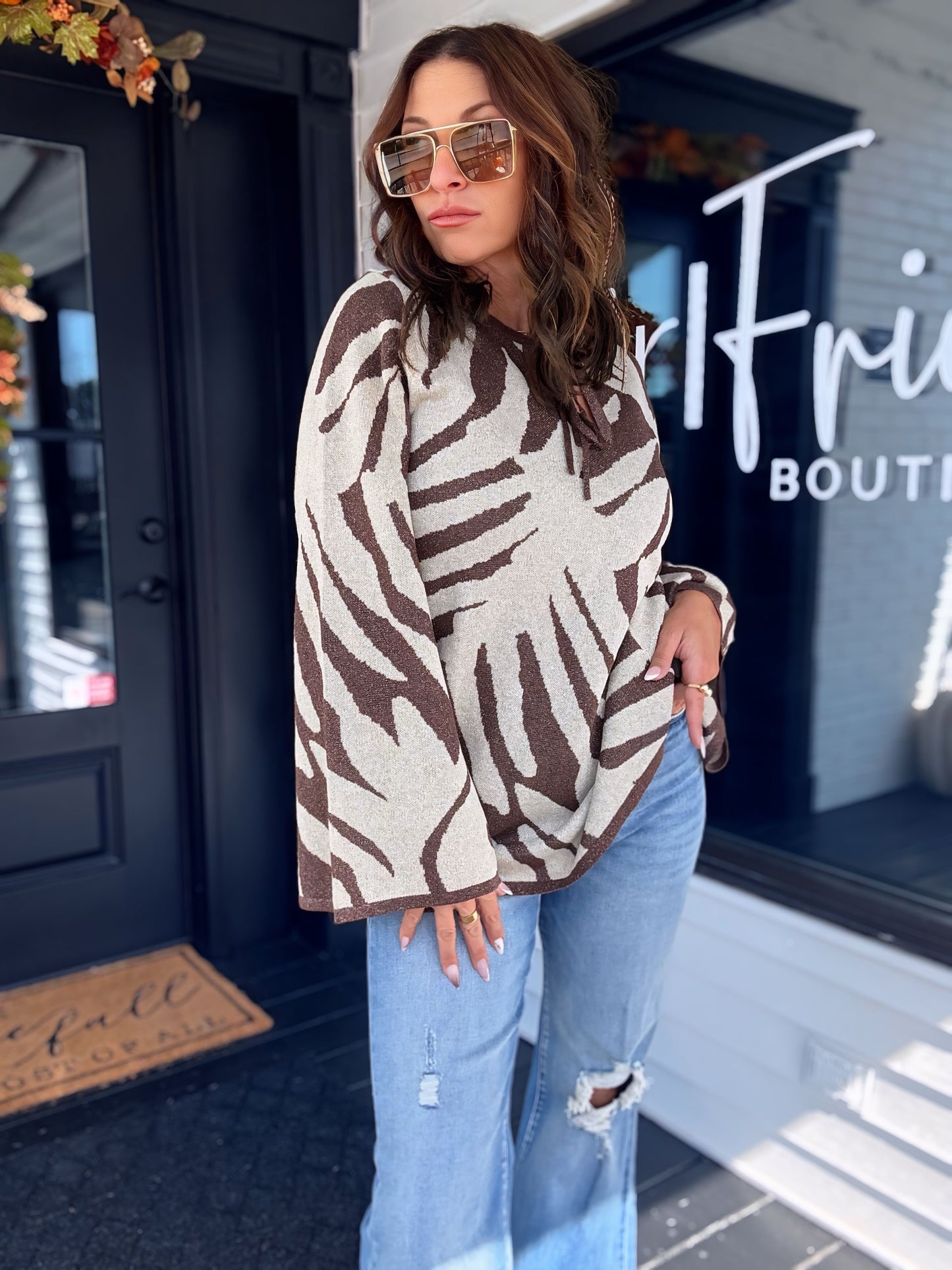 Azari Metallic Sweater