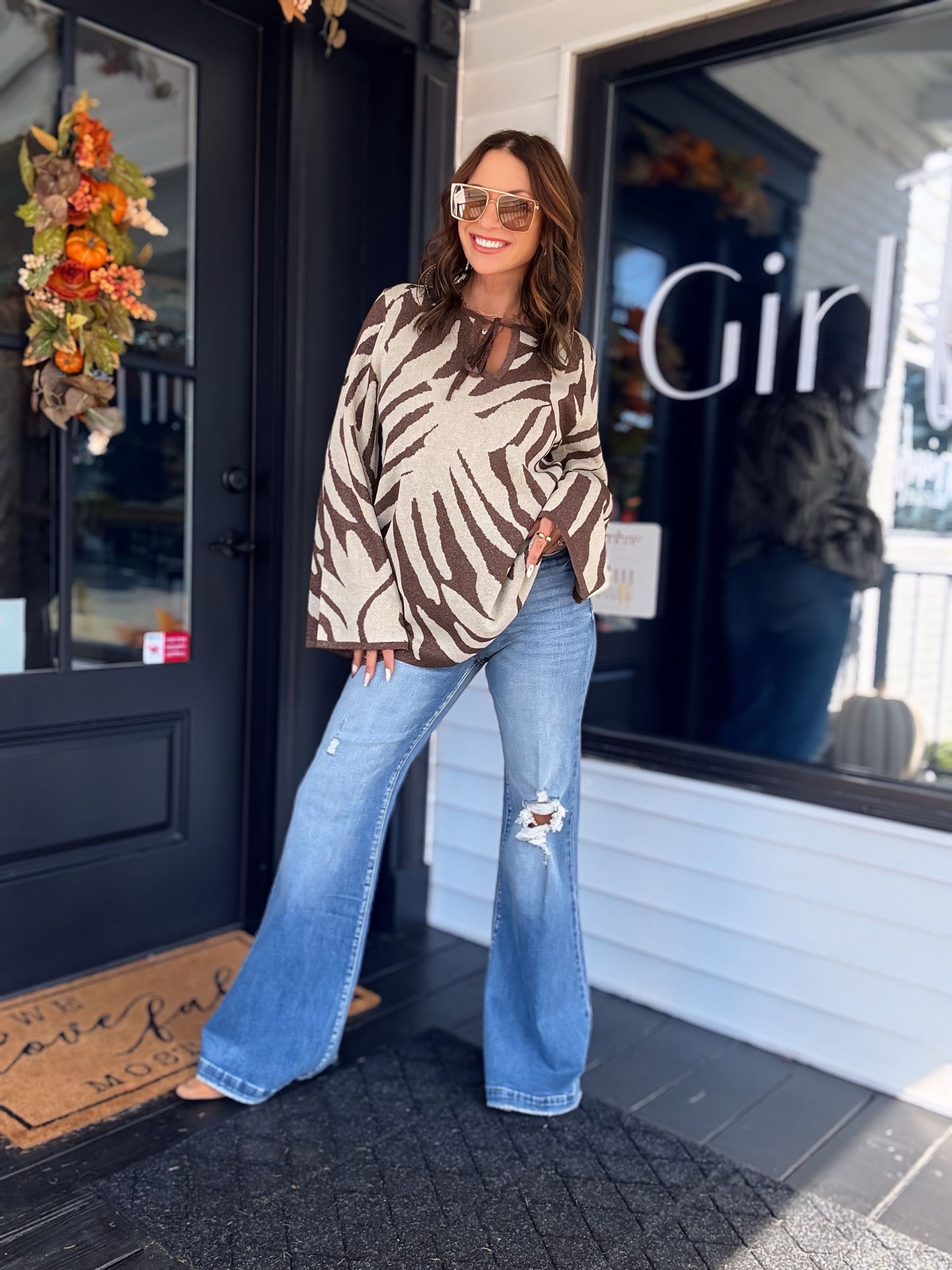 Azari Metallic Sweater