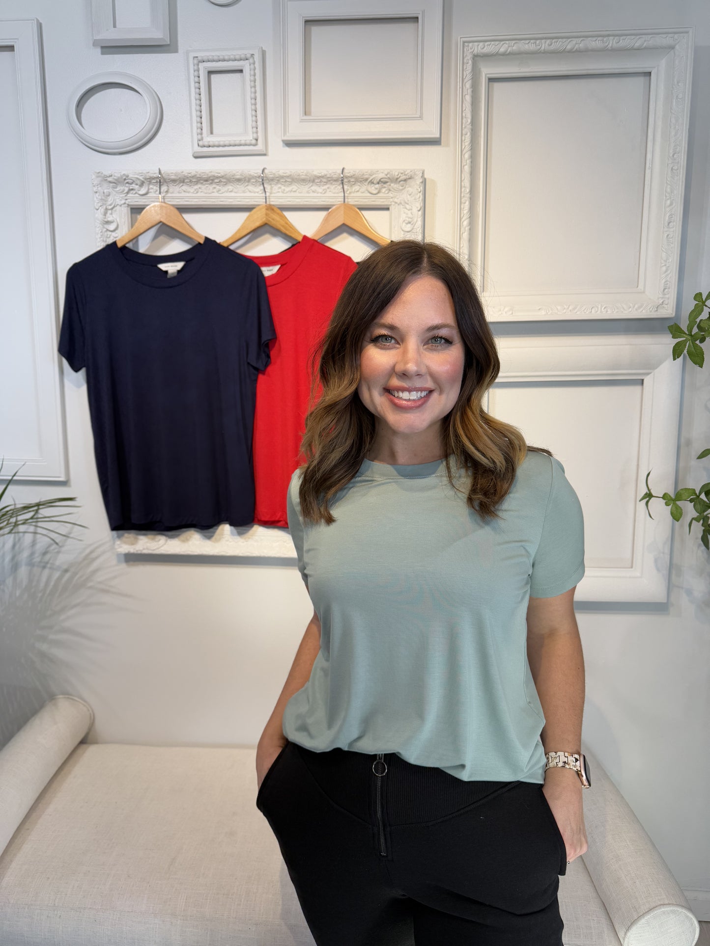 Mia Viscose Modal Short Sleeve Top