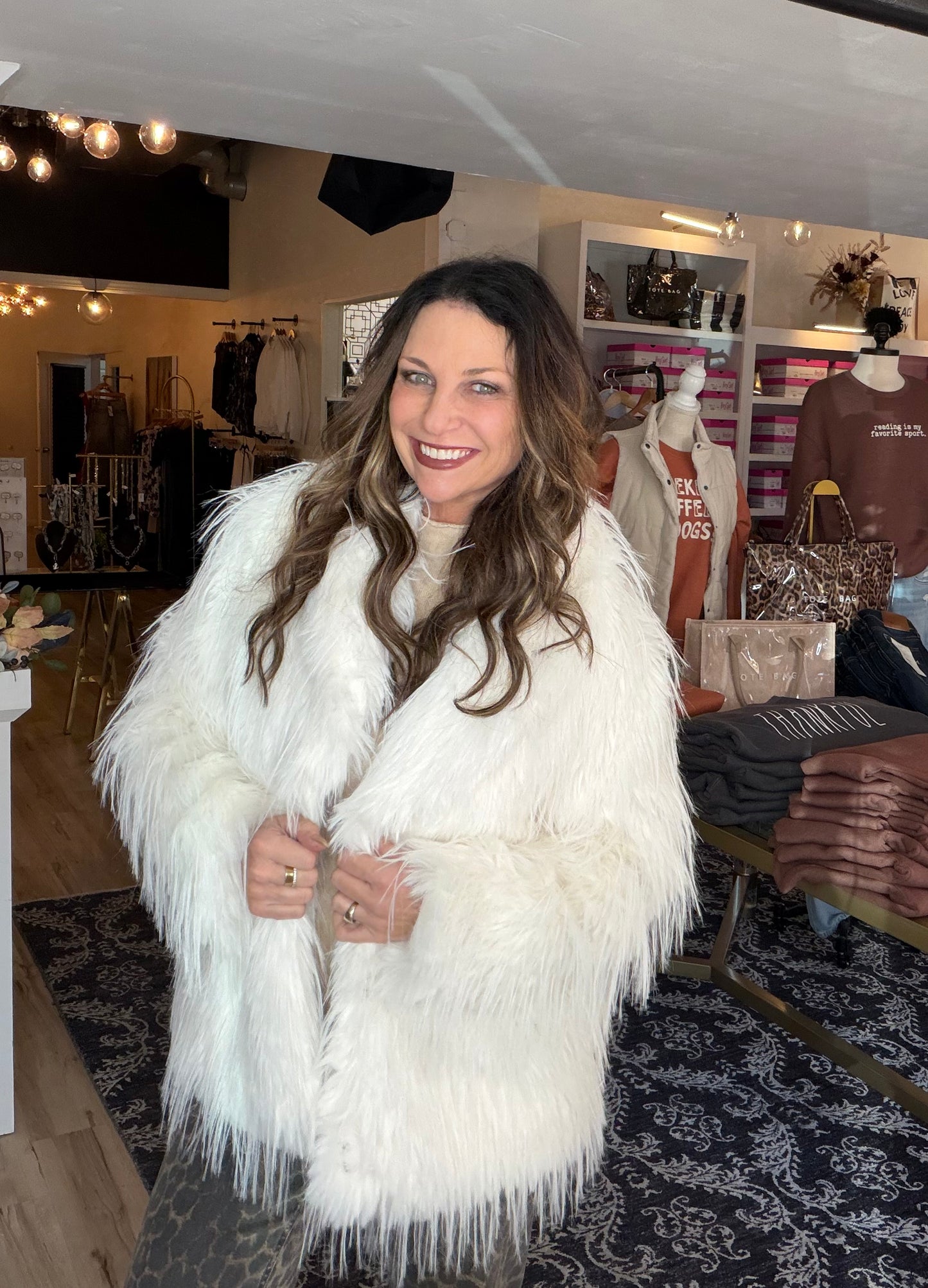 Feather Fur Coat