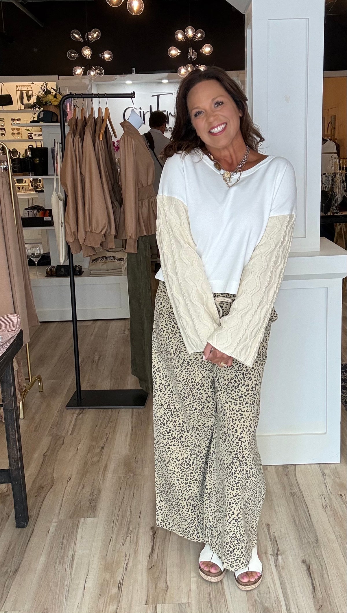 Cable Knit Sleeve Pullover