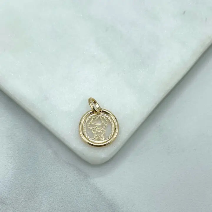 Circle Cutout Charms Pendants