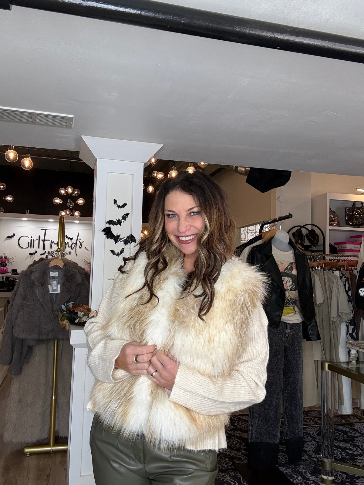 Shaggy Faux Fur Vest