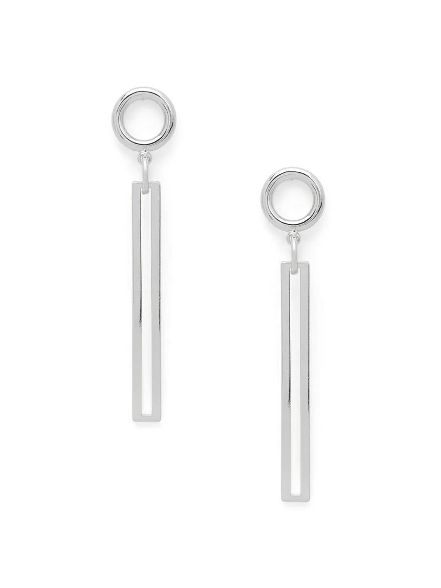 Brandy Circle and Bar Drop Earring