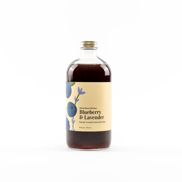 Blueberry and Lavender Cocktail and Mocktail Mixer, 16 Fl oz