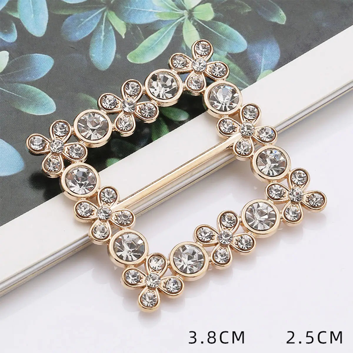 Square Diamond Scarf Ring