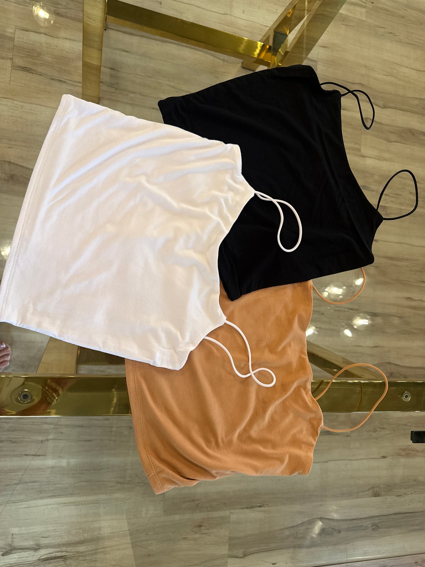 Cropped Spaghetti Tank