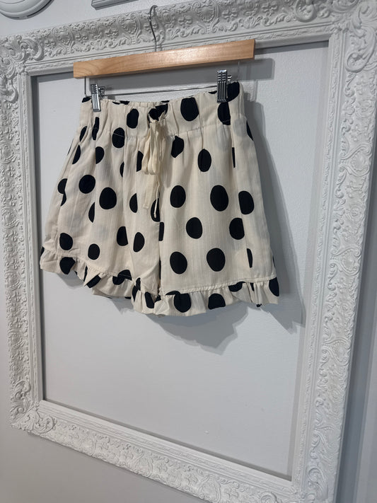 Polka Dot Ruffle Shorts