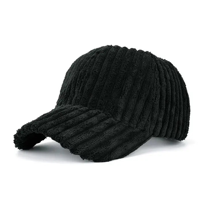 Striped Corduroy Cap