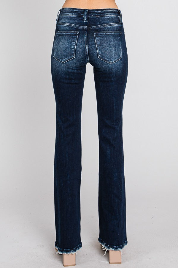 Mid Rise Stretch Classic Bootcut Jeans, Petra153 - GirlFriends Boutique