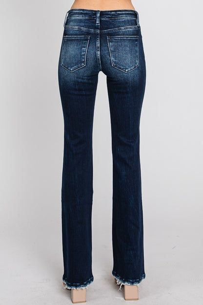 Mid Rise Stretch Classic Bootcut Jeans, Petra153 - GirlFriends Boutique