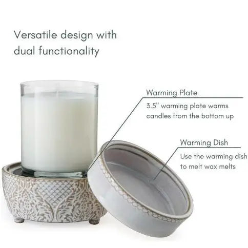 Vintage White 2-in-1 Classic Fragrance Warmer - GirlFriends Boutique