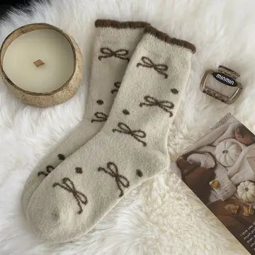 Bow Polka Dot Socks