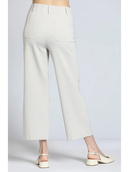 Ponte Cropped Wide Leg