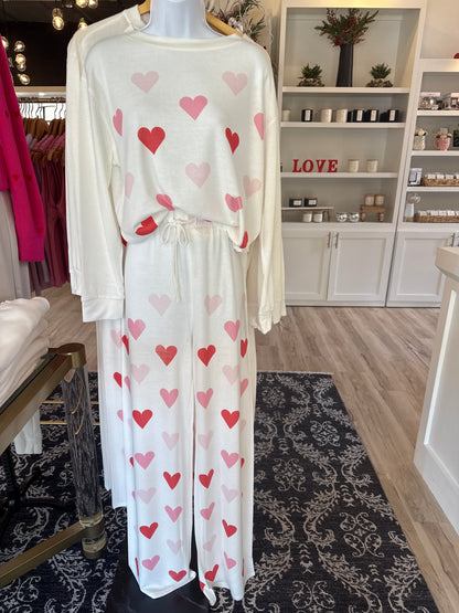 Heart All Over Loungewear Set