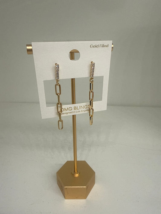 Papperclip Chain Earrings