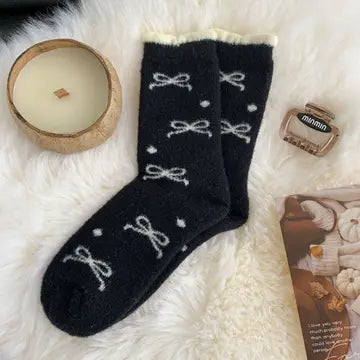 Bow Polka Dot Socks