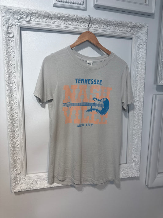 Nashville Guitar Washed Graphic Tee