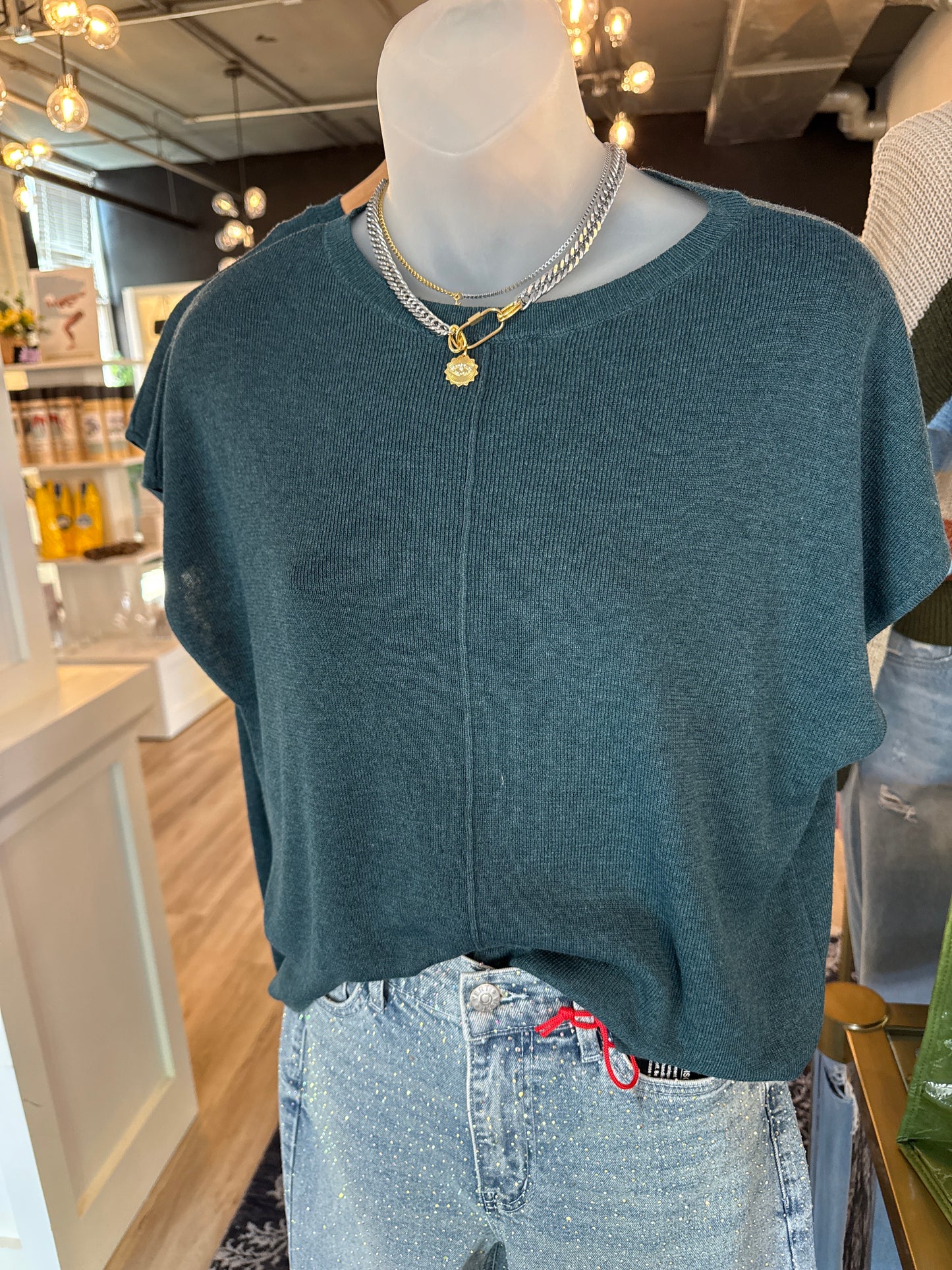 Cap Sleeve Sweater