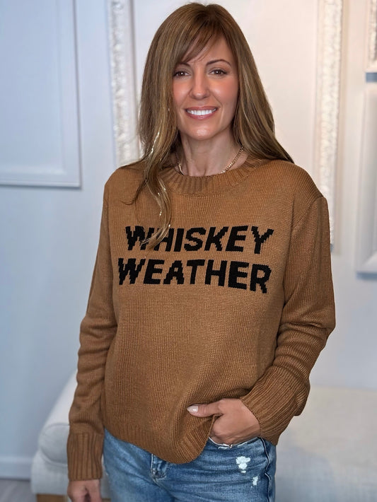 Brown Whiskey Sweater