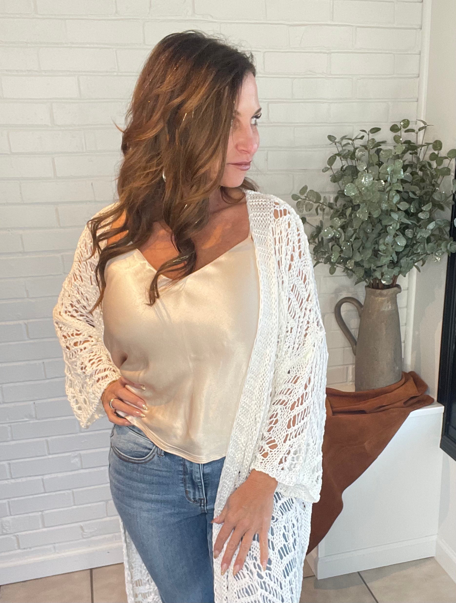 Lace Knit Cardigan - GirlFriends Boutique