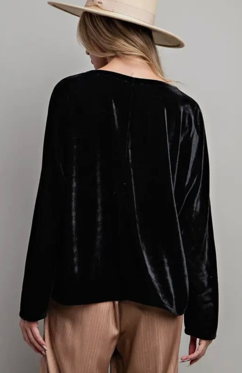 Velvet Blouse - GirlFriends Boutique