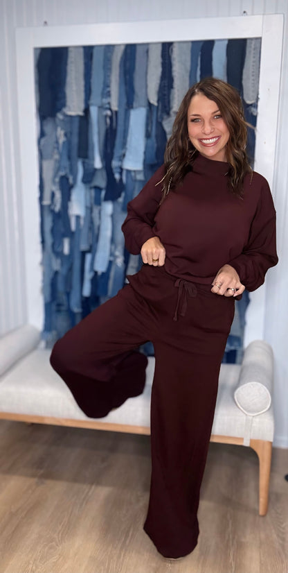 Cotton Slub Lounging Wide Pant