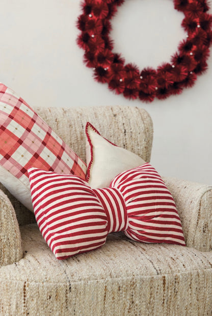 Velvet Bow Shaped Pillow