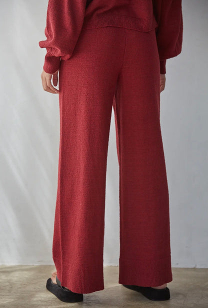 Knit Sweater Wide Leg Pants