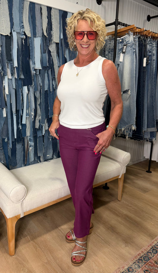 Straight Leg Crop Pants