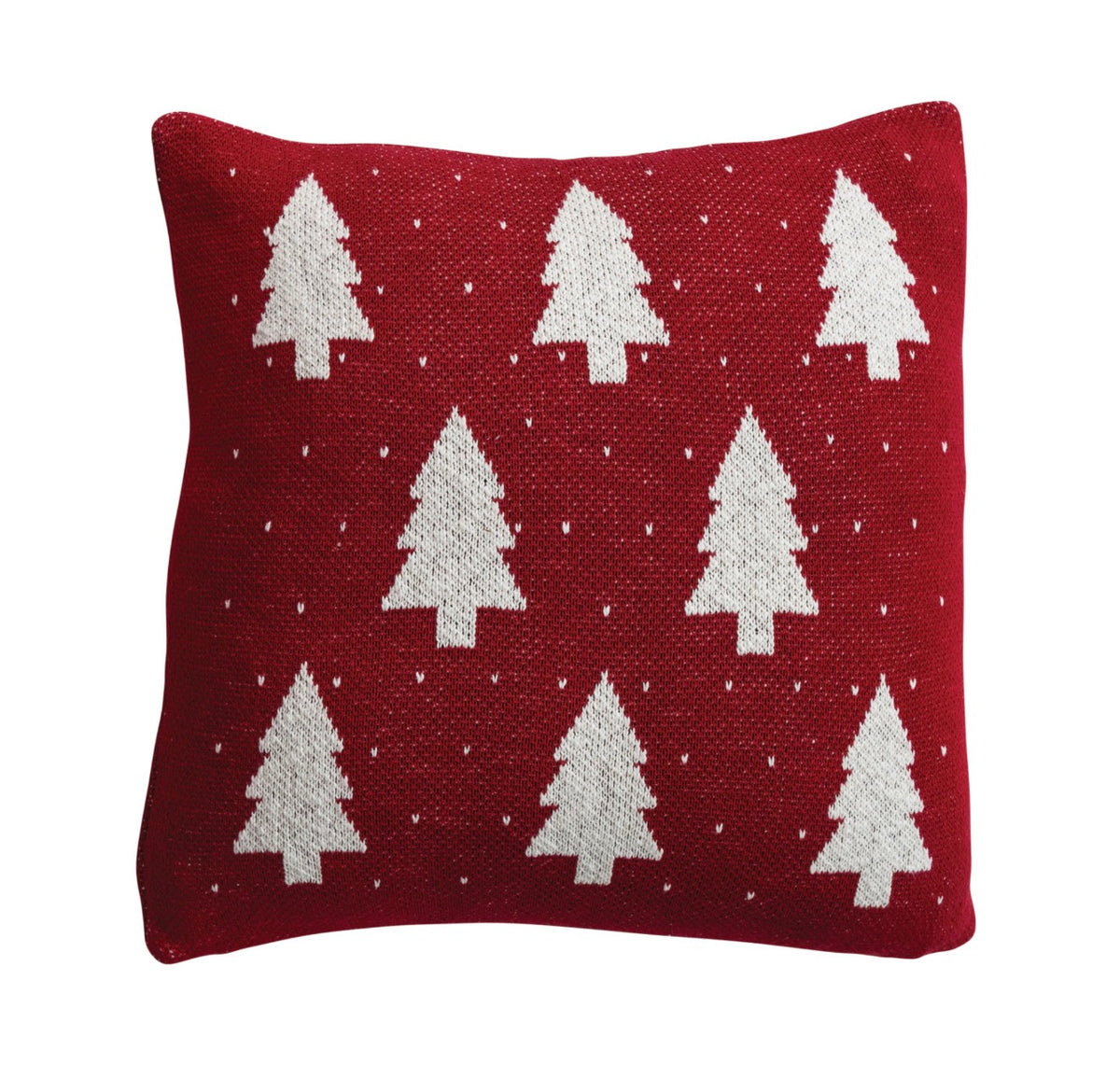18" Square Cotton Knit Pillow