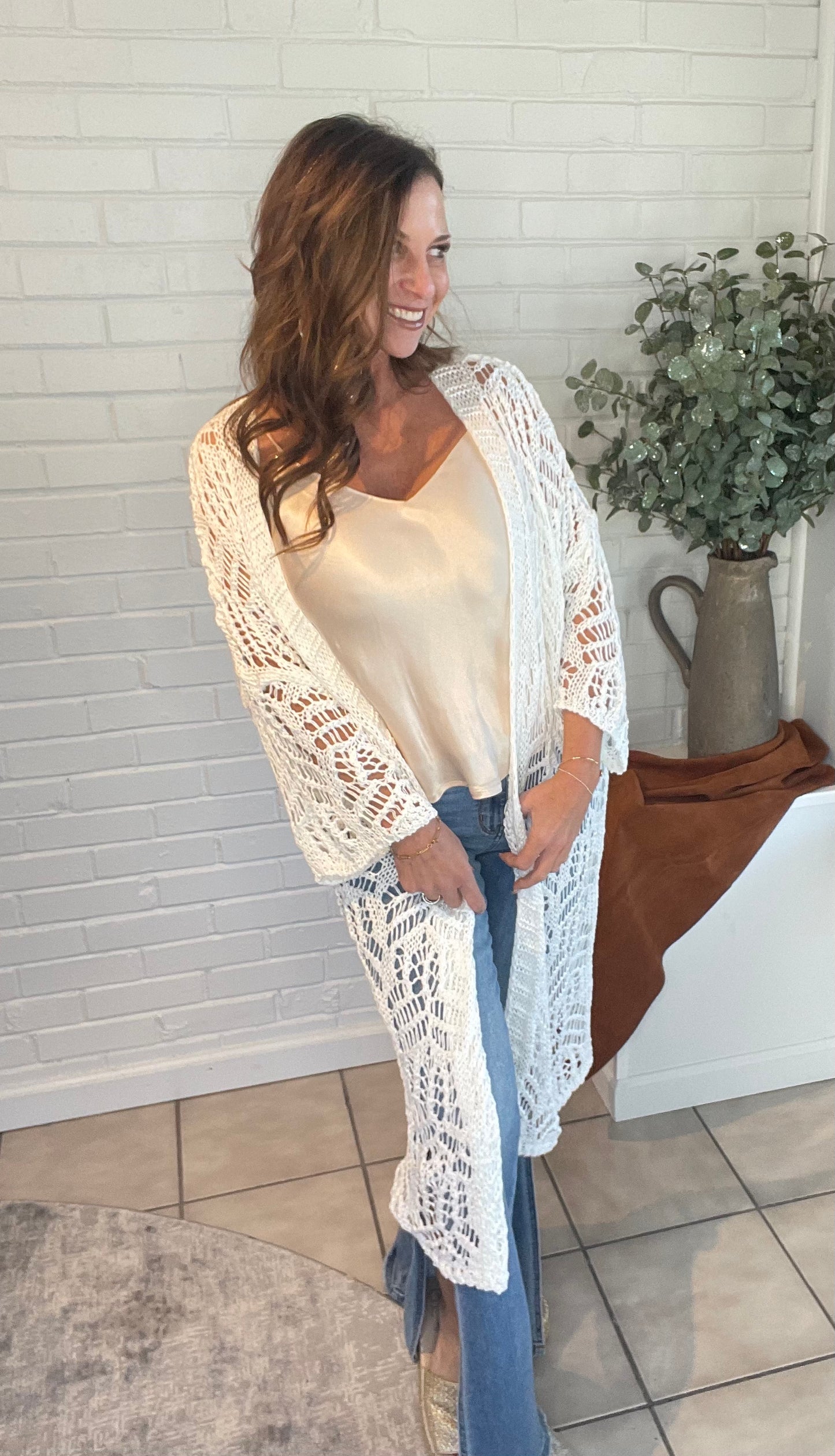 Lace Knit Cardigan - GirlFriends Boutique