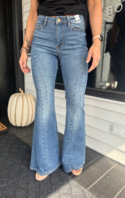 Judy Blue MR Jaqueline New Flare Double Angular Seam