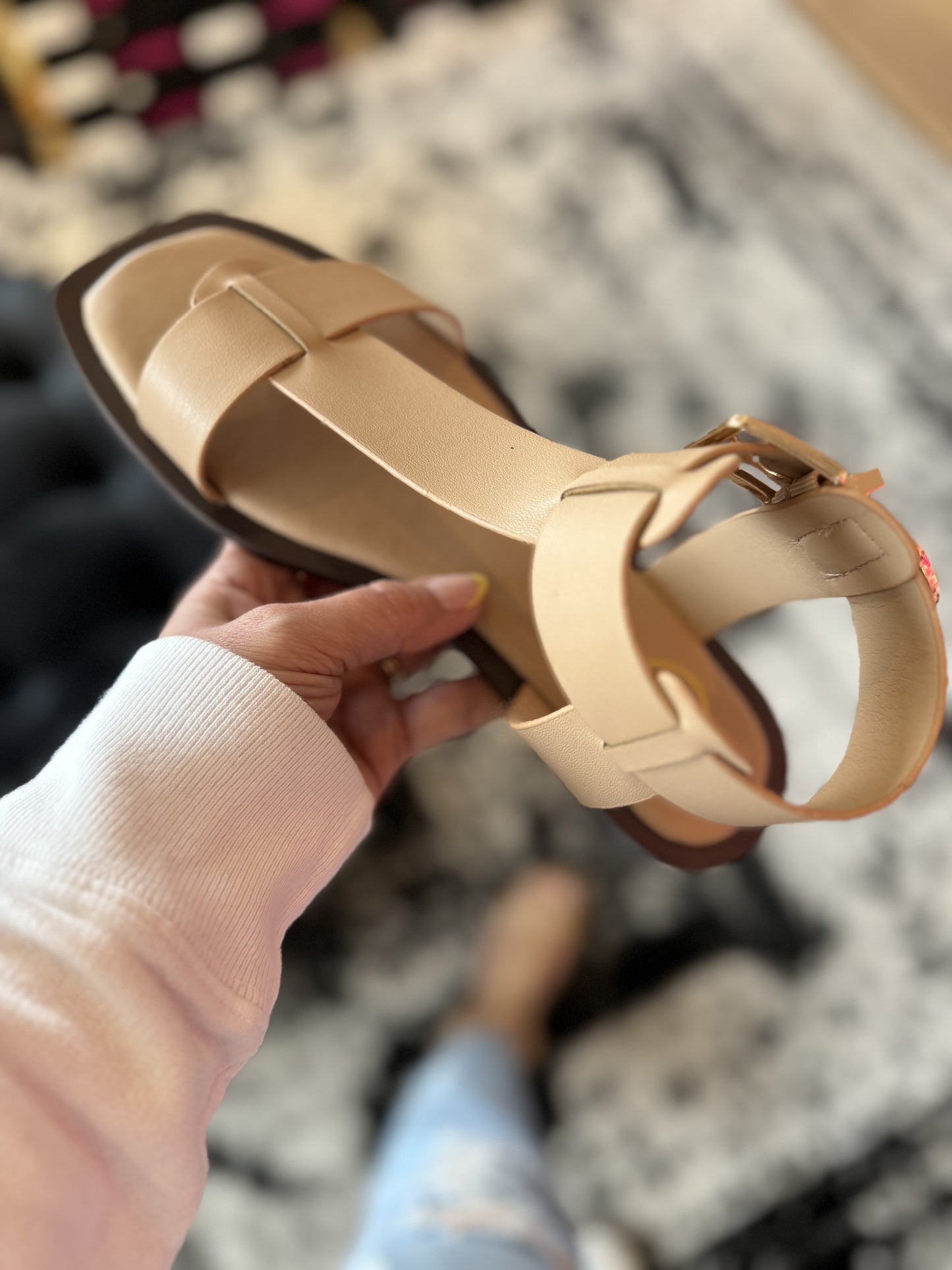 Ava 2 Sandals, Nude, Makers Shoes - GirlFriends Boutique