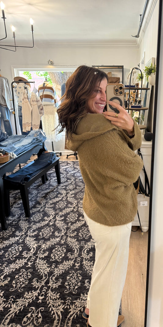Lena Fuzzy Cardigan