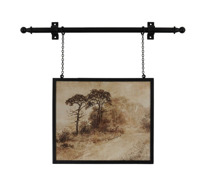 Hanging Metal Framed Glass Photo