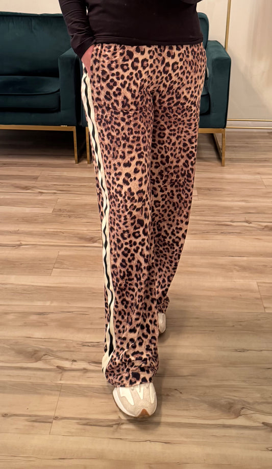 Animal Print Straight Leg