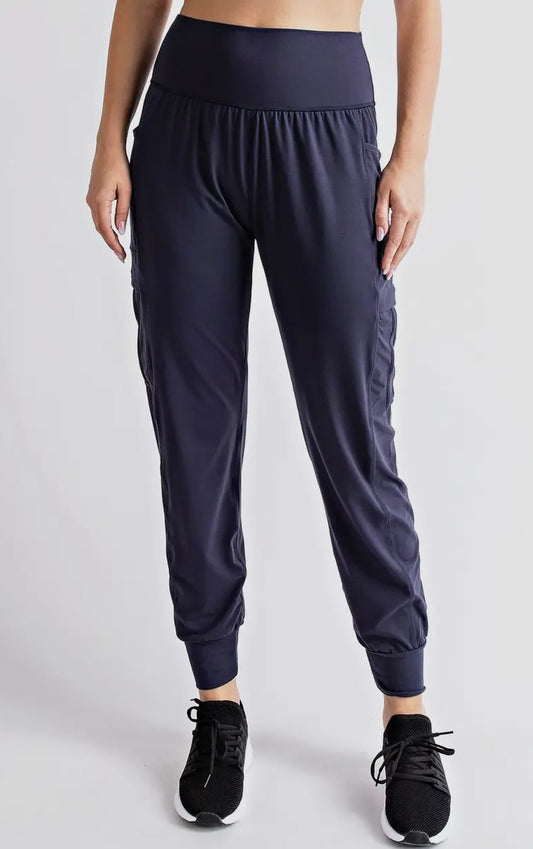 Butter Soft Jogger with Side Pockets, Navy